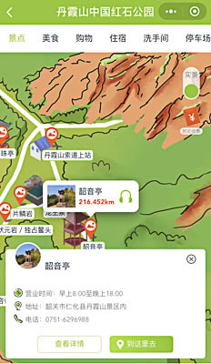 台江景区手绘地图智慧导览和语音结合，让景区“活”起来