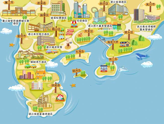 台江手绘地图旅游的艺术指南
