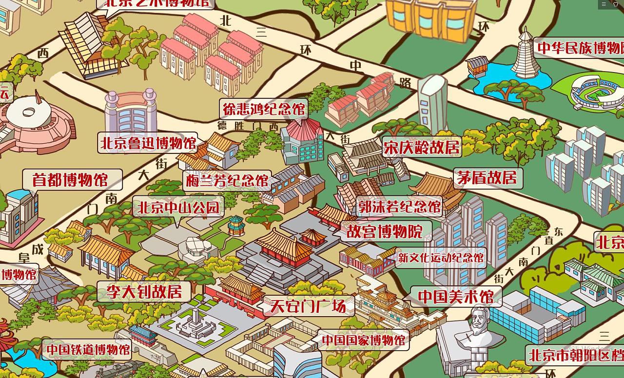 台江手绘地图景区的文化印记
