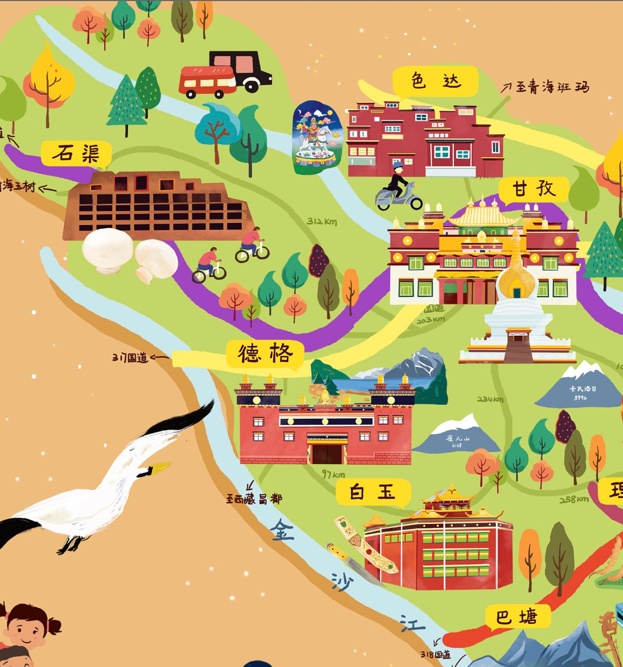 台江手绘地图景区的文化宝库
